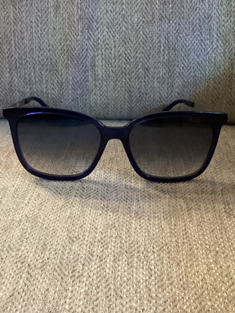 HUGO Navy Blue Gradient Lens Women’s Sunglasses